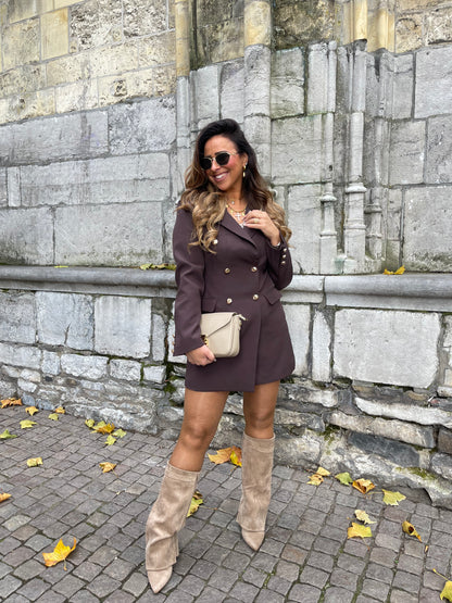 Blazer Dress Brown