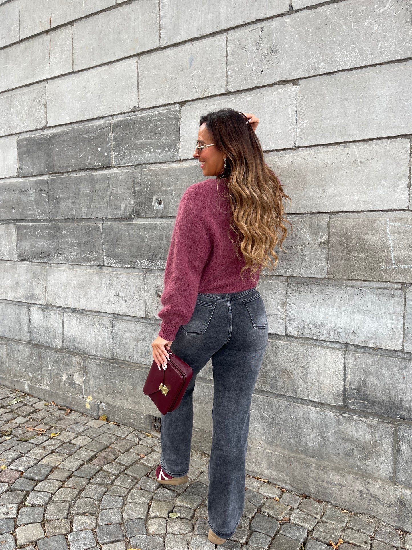 My Way Wide Leg Extra Stretch Dark Grey