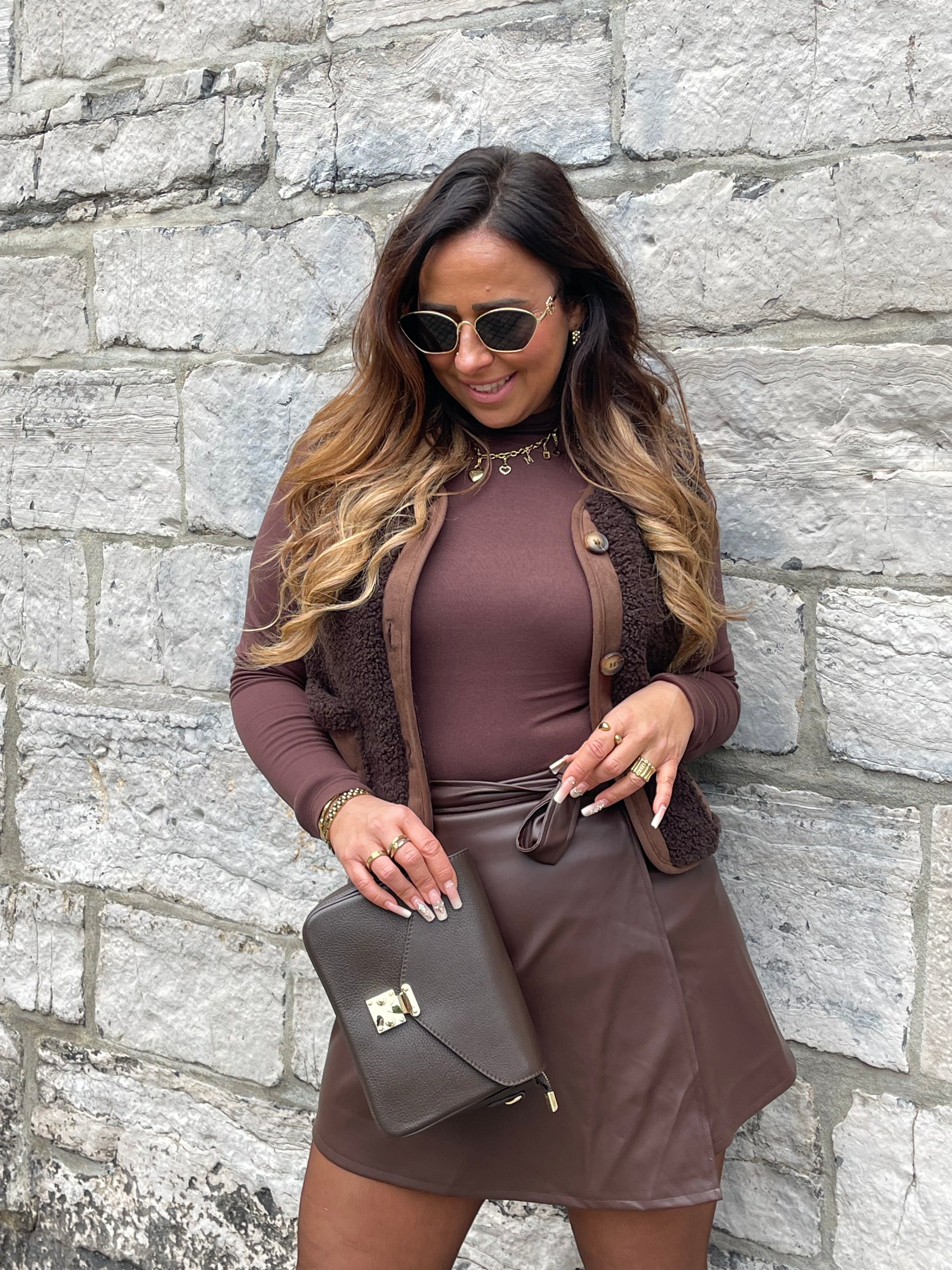 Mood Skirt Brown - MyBajka