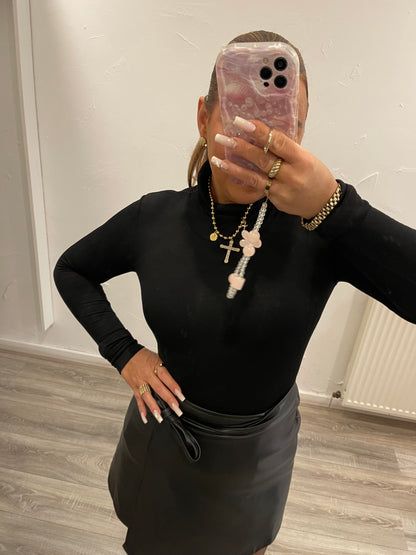 Basic Top High Neck Black