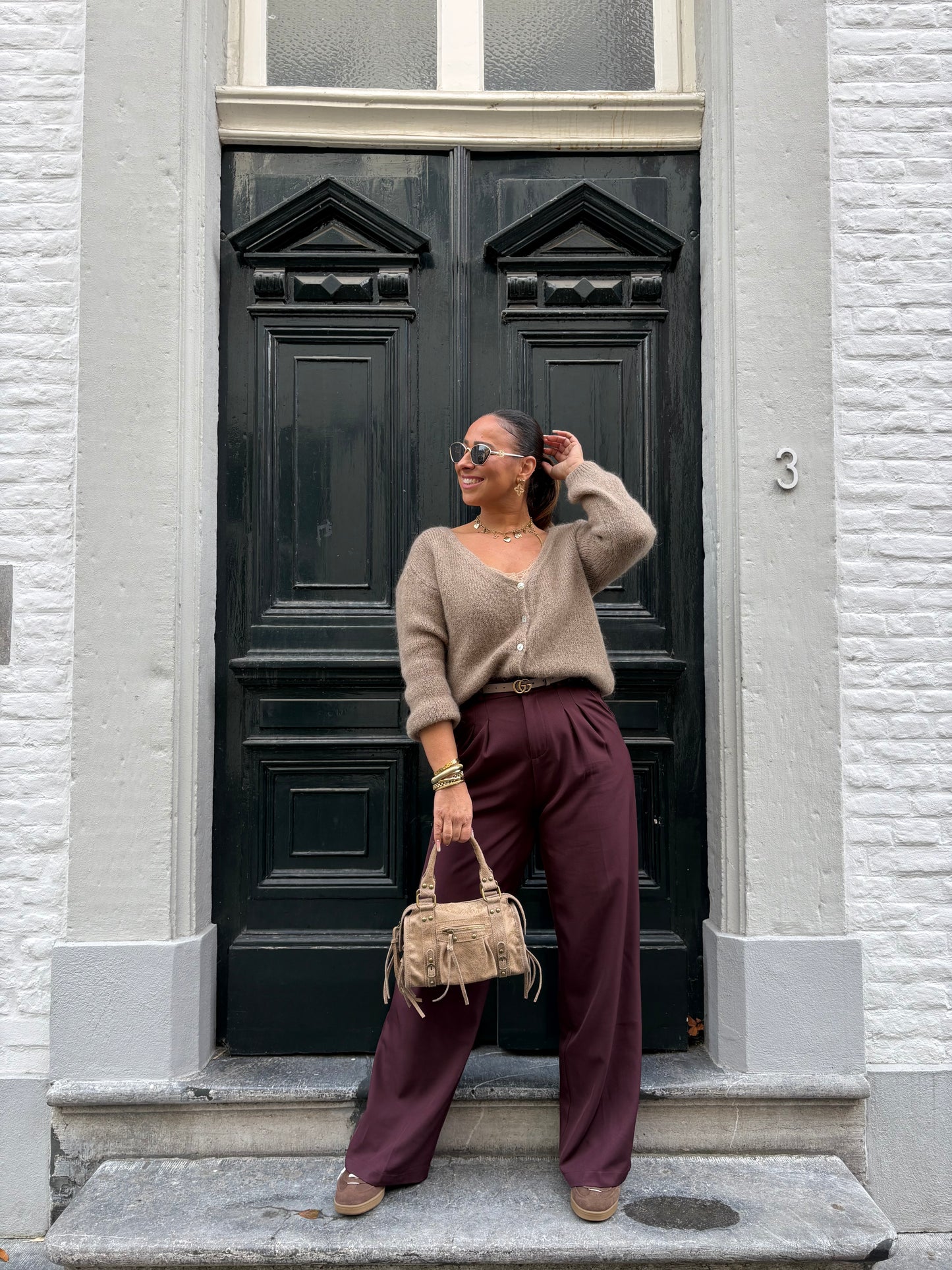 Love The Vibes Cardigan Light Brown