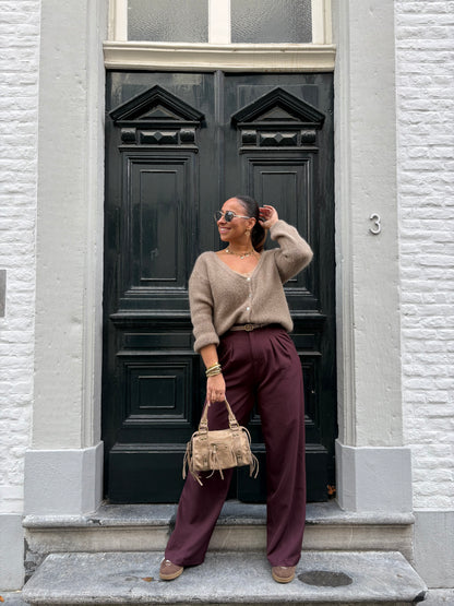 Love The Vibes Cardigan Light Brown