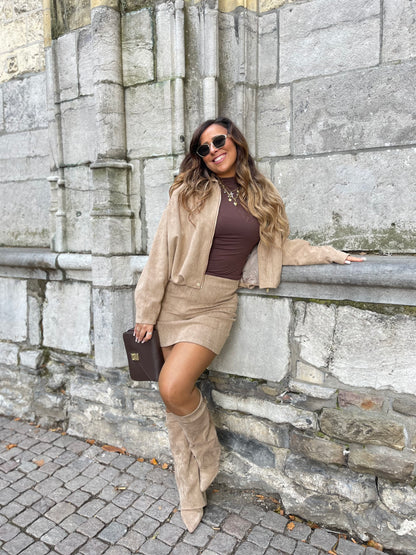 Get It Girl Jacket Beige