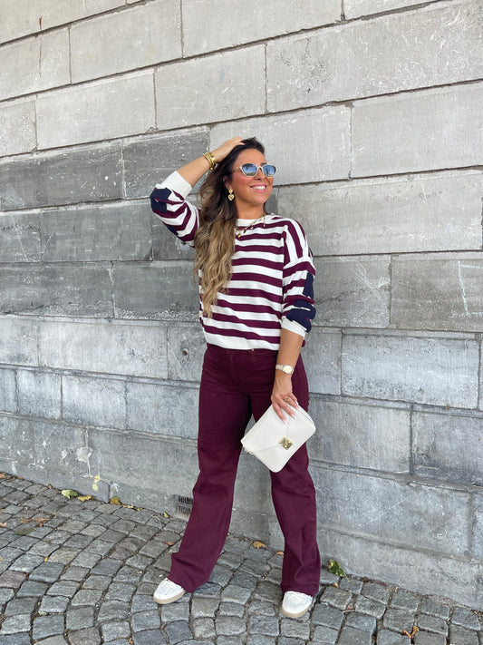 Burgundy Queen Jeans