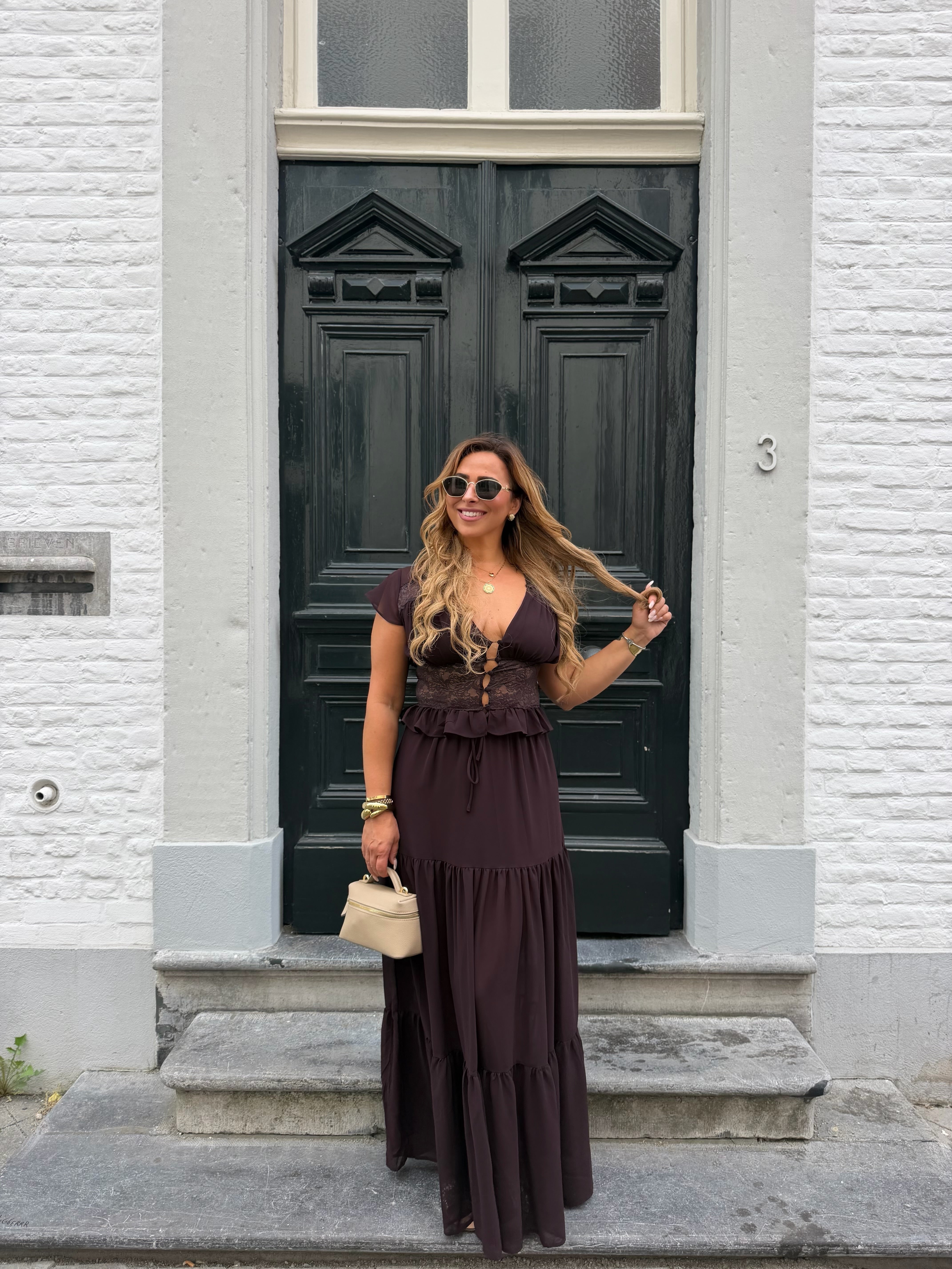 Romance In Florance Top Brown