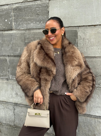 Magical Faux Fur Brown/Taupe
