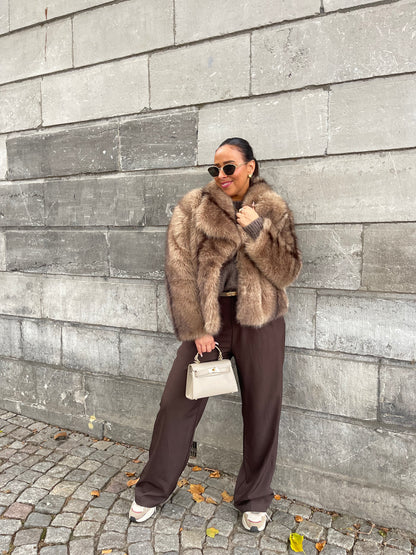 Magical Faux Fur Brown/Taupe