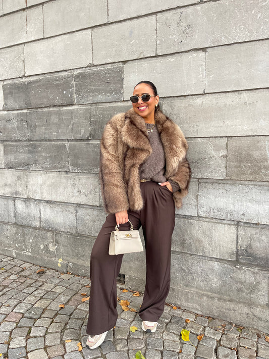 Magical Faux Fur Brown/Taupe