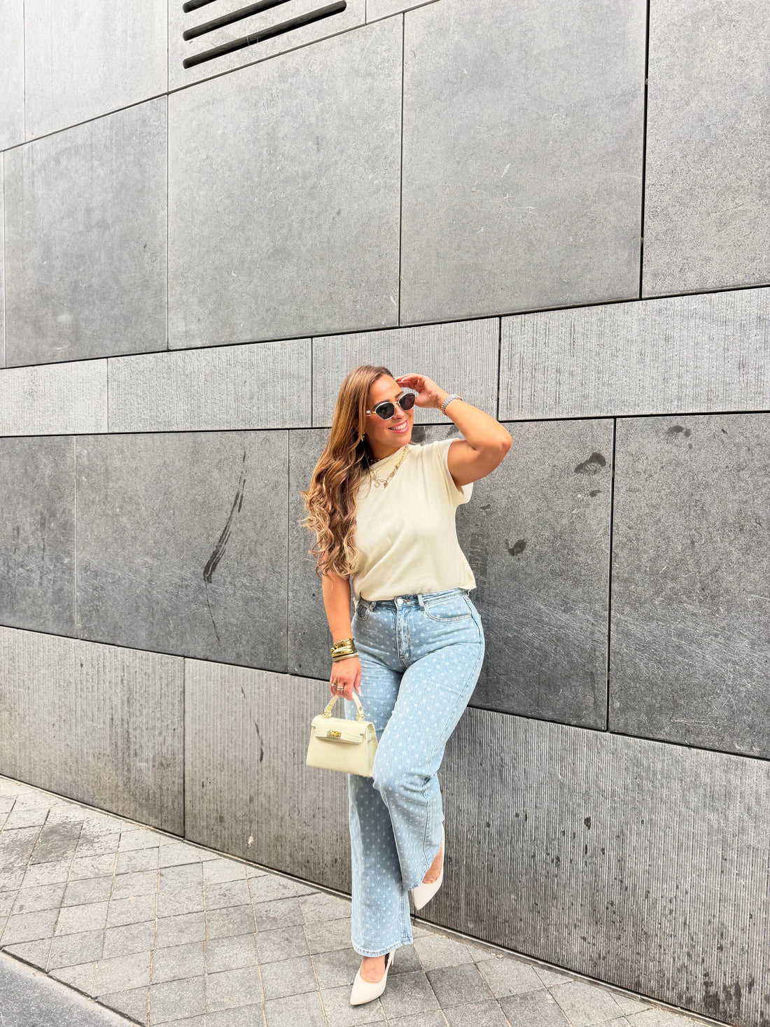Dotted Blue Jeans