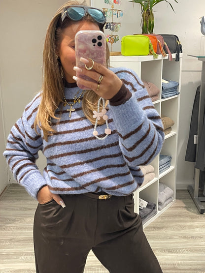 Light Blue Stripe Sweat - MyBajka