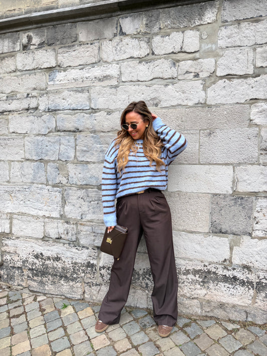 Light Blue Stripe Sweat