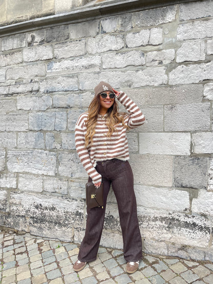 My Heart Stripe Beige - MyBajka