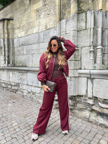 In The Style Jacket Burgundy