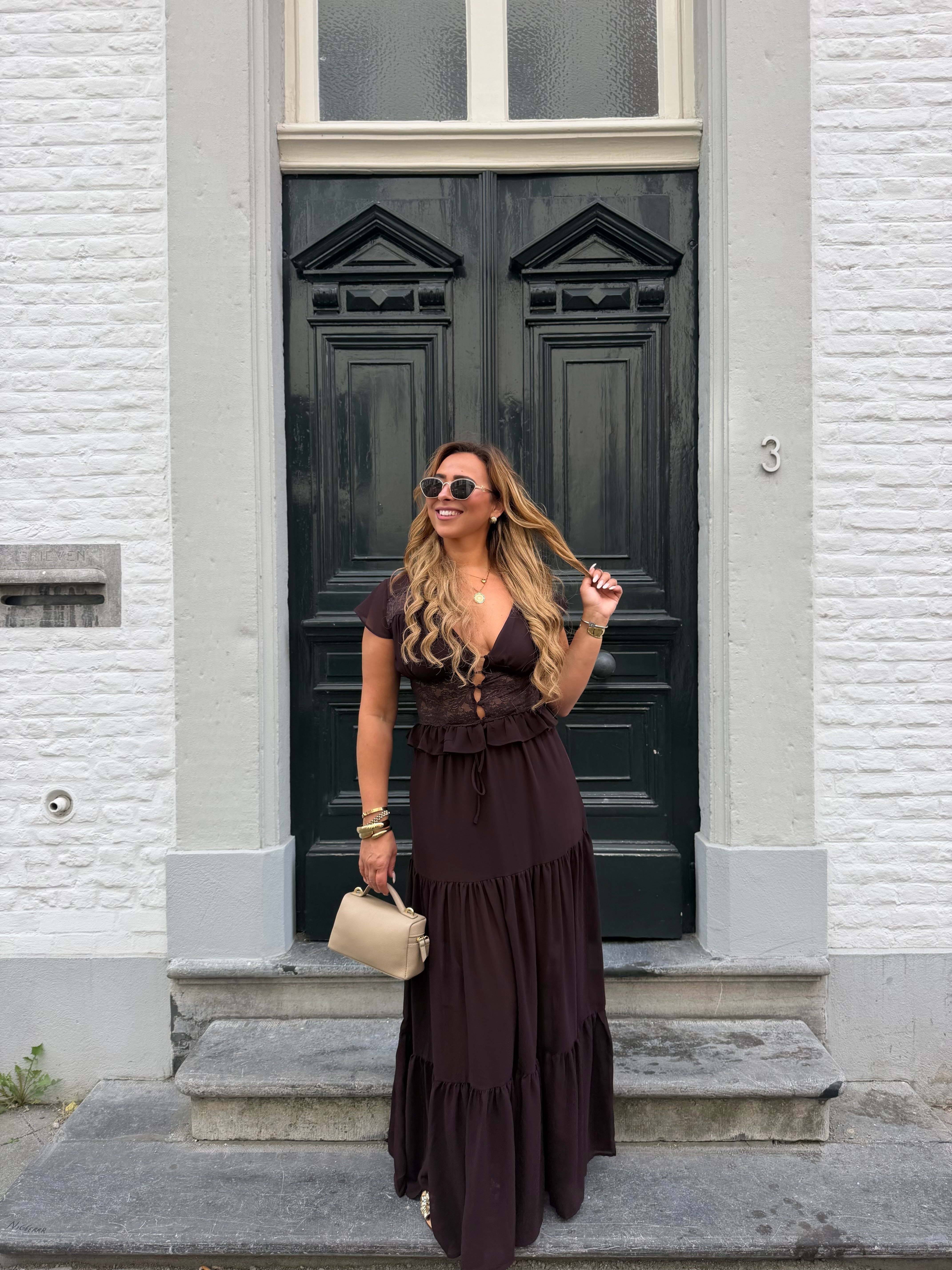 Romance In Florance Top Brown