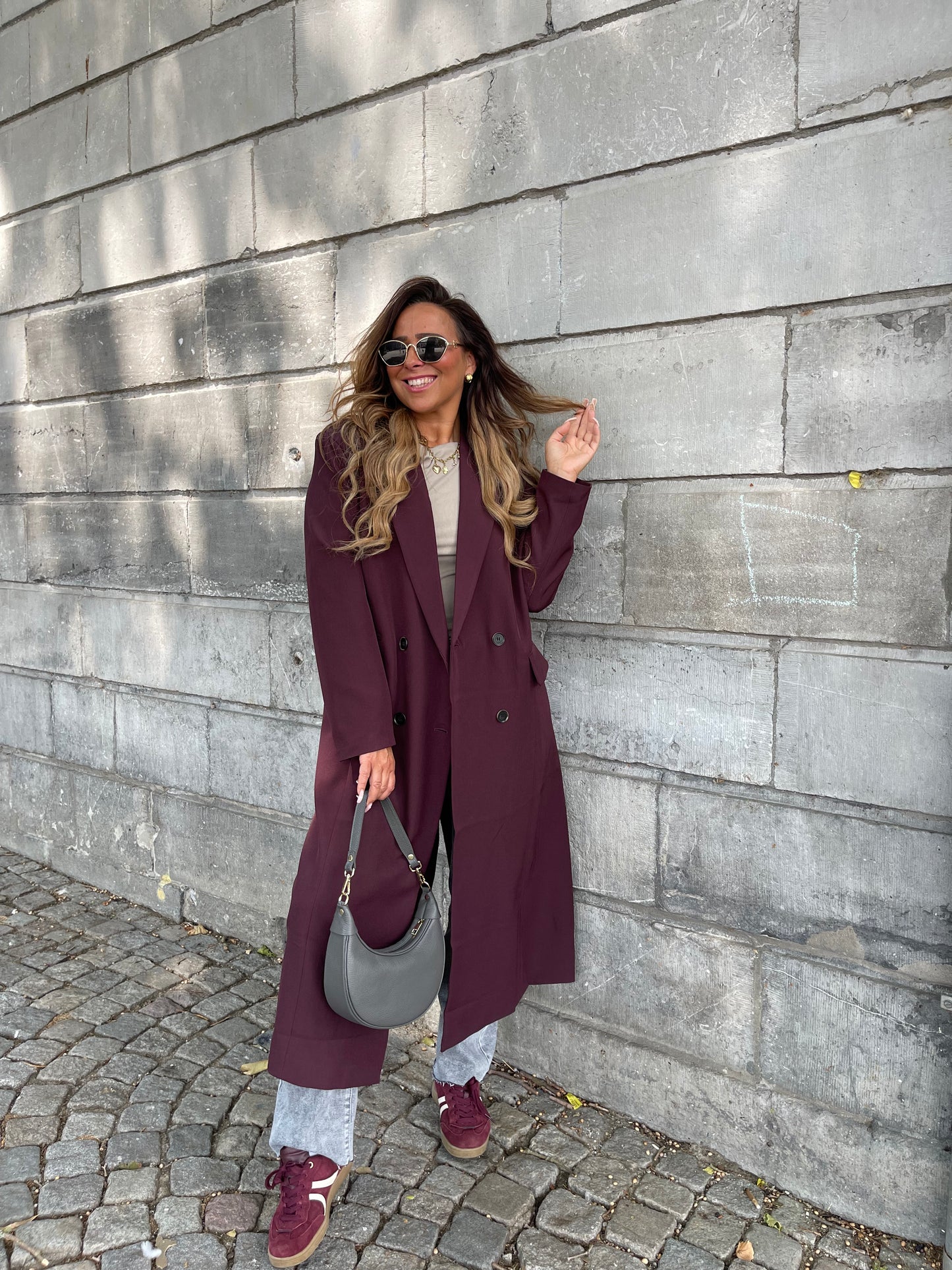 Love Story Coat Burgundy