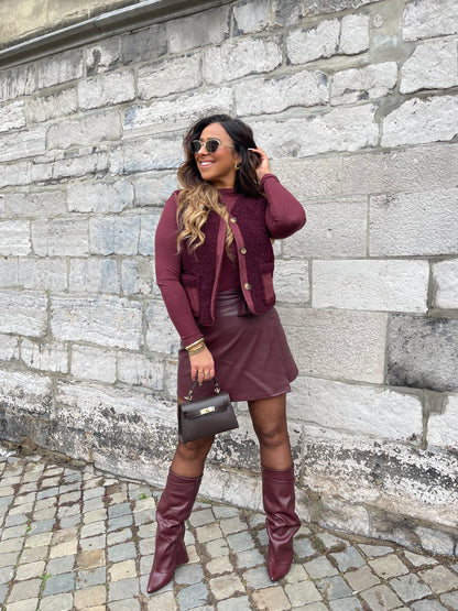 Mood Skirt Burgundy - MyBajka