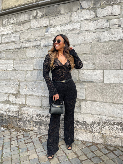 Midnight Lace Lover Body Black - MyBajka