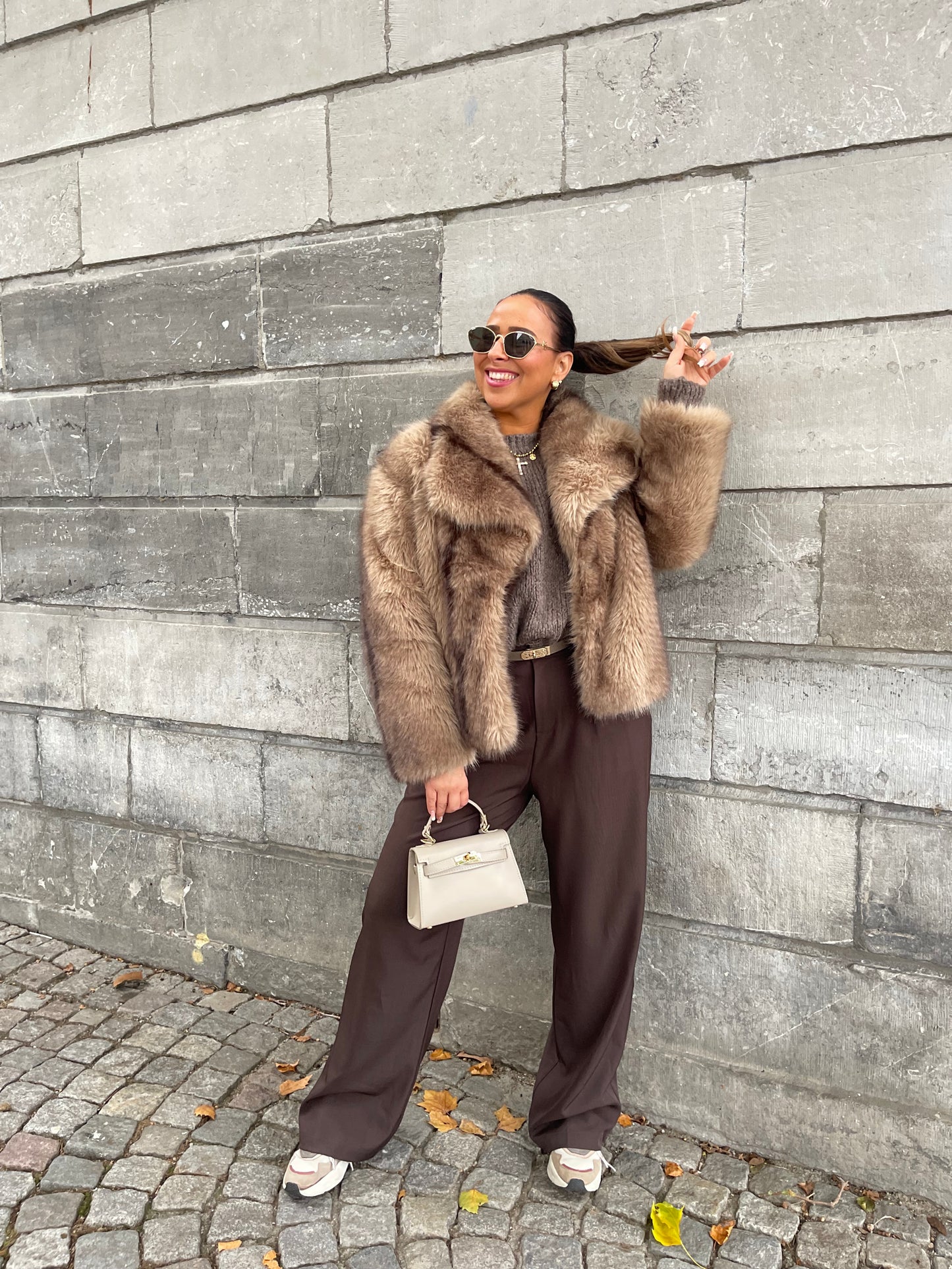 Magical Faux Fur Brown/Taupe