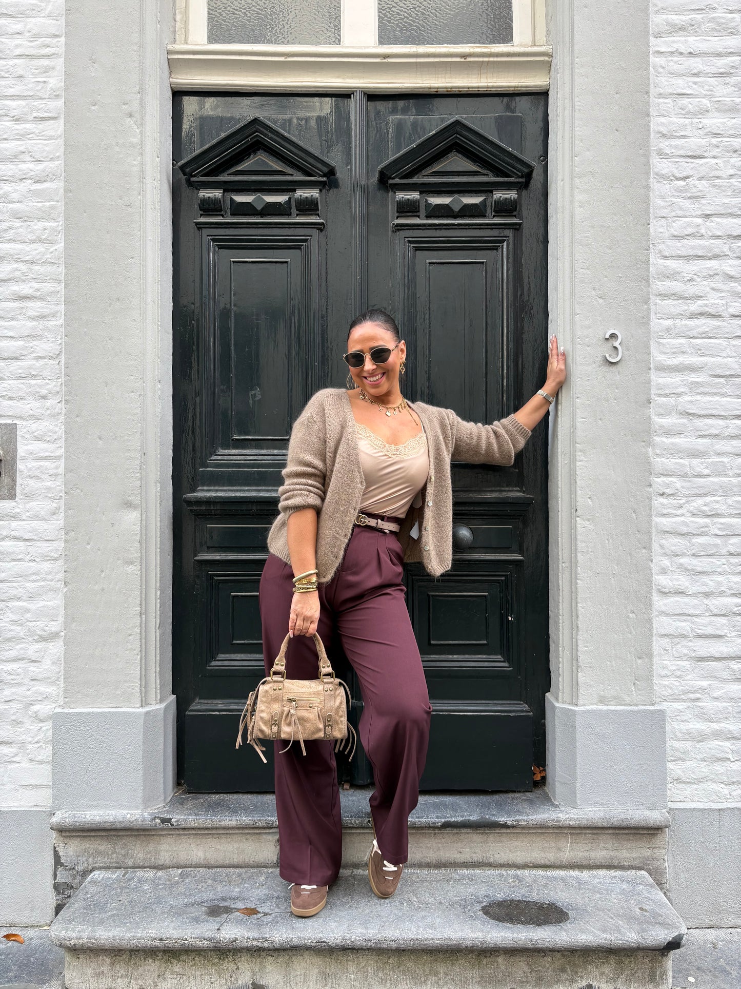 Love The Vibes Cardigan Light Brown