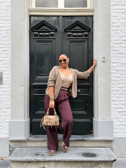 Love The Vibes Cardigan Light Brown