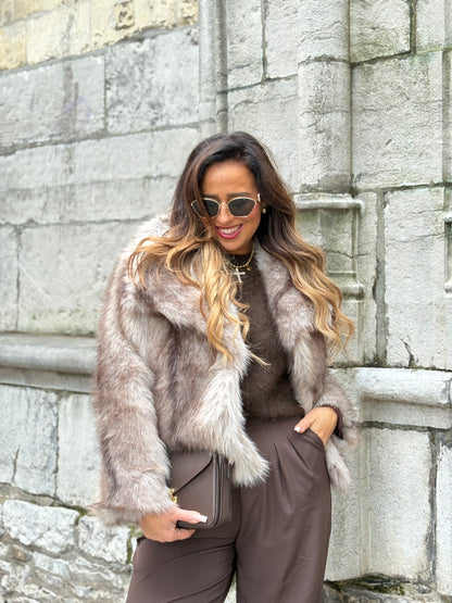 Magical Faux Fur Taupe
