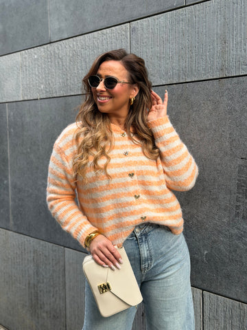 My Heart Stripes Orange