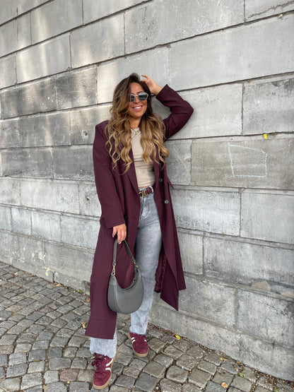 Love Story Coat Burgundy