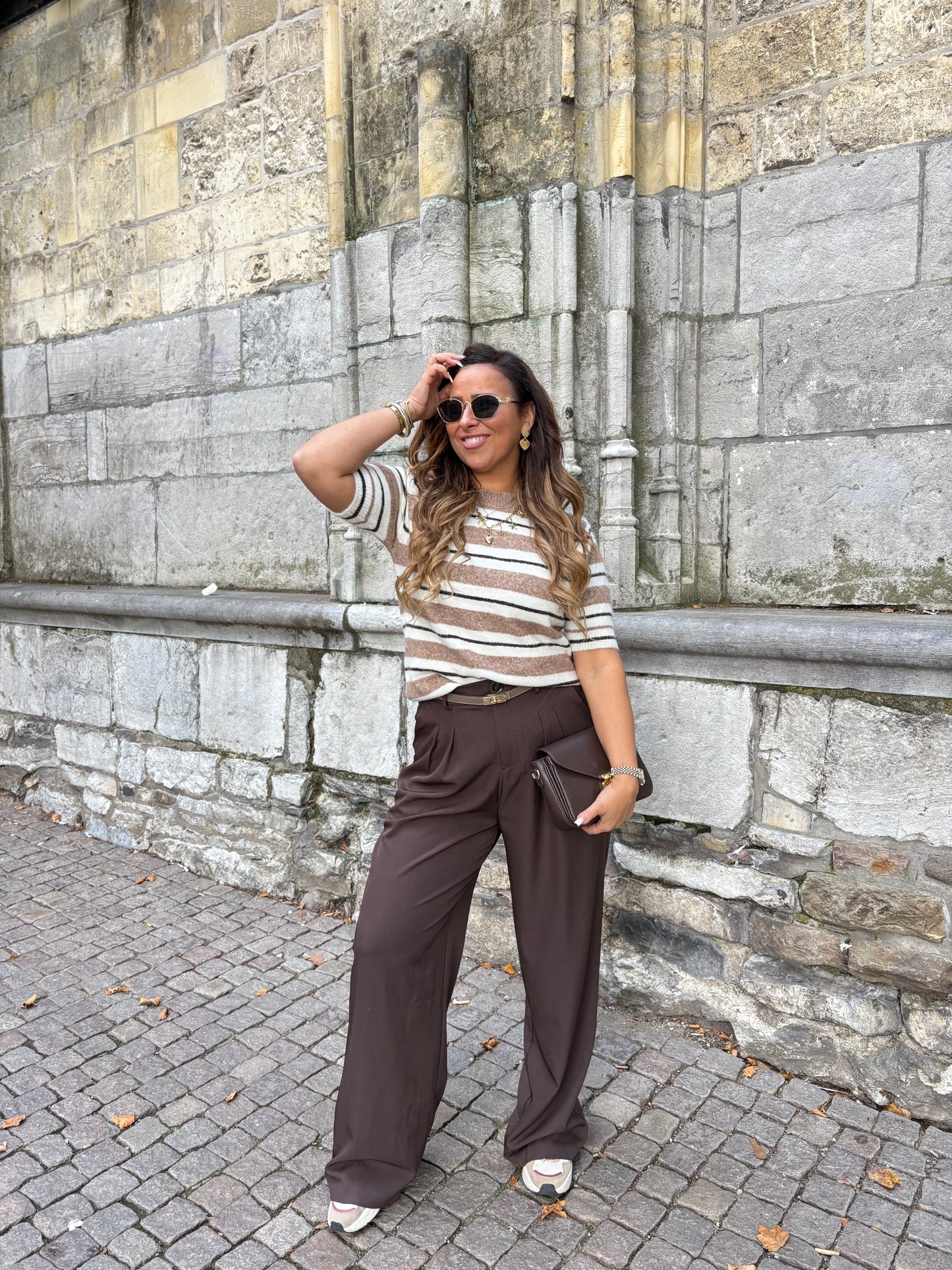 Stripes In Brown Short