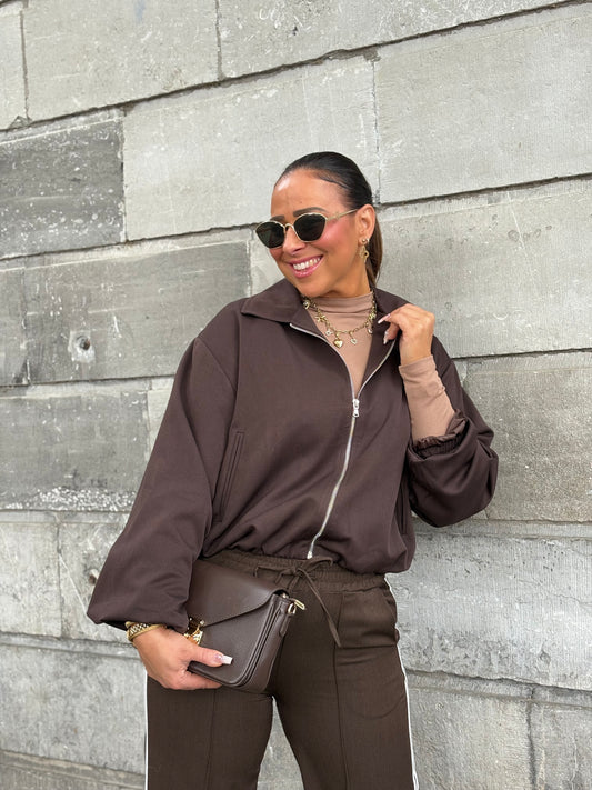 In The Style Brown Jacket