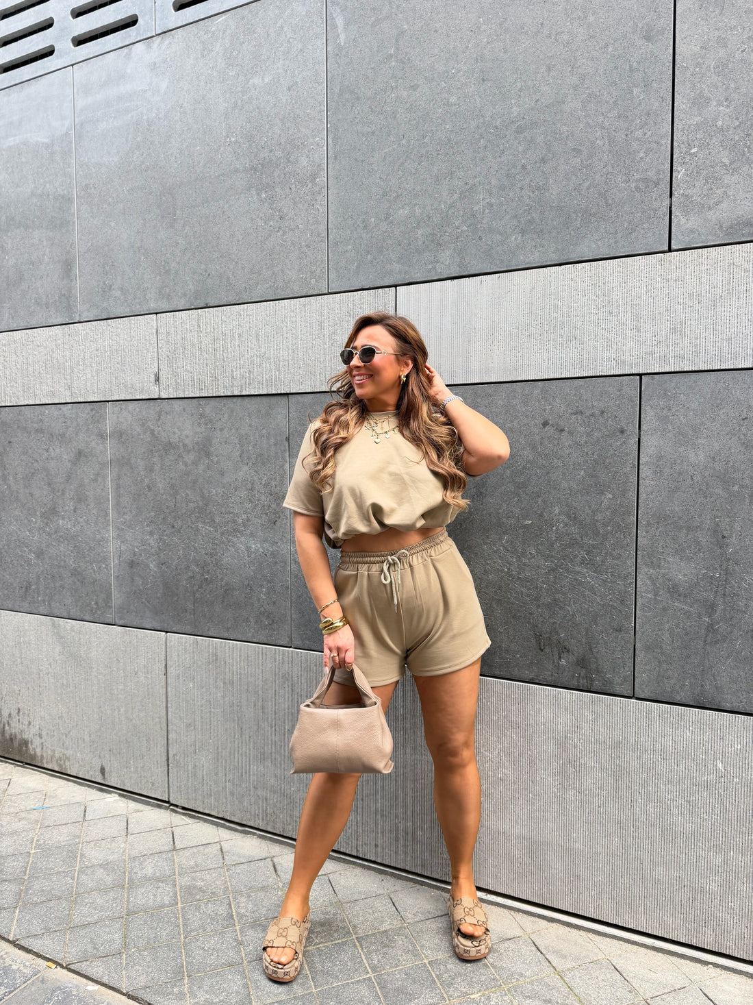 Comfy Girl Taupe Short