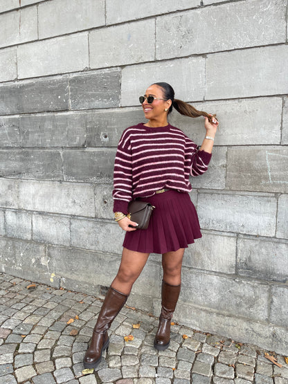 Cherrie Stripe Sweat