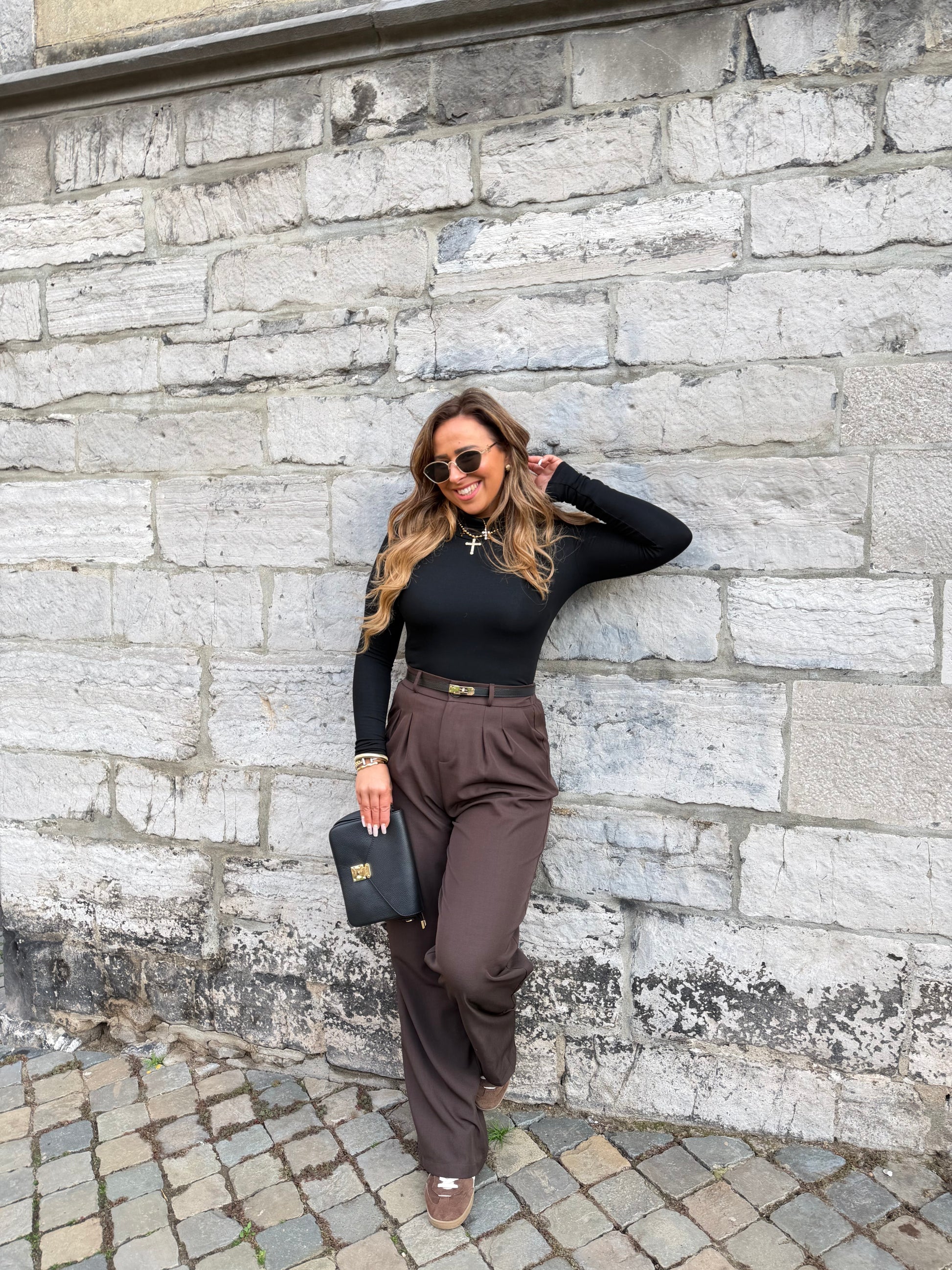 Basic Top High Neck Black - MyBajka