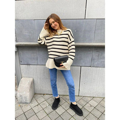 Beautiful Striped Sweater - MyBajka