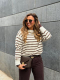 Beige Stripes Sweat - MyBajka