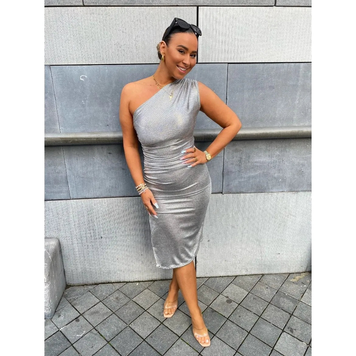 Elody Dress Silver - MyBajka