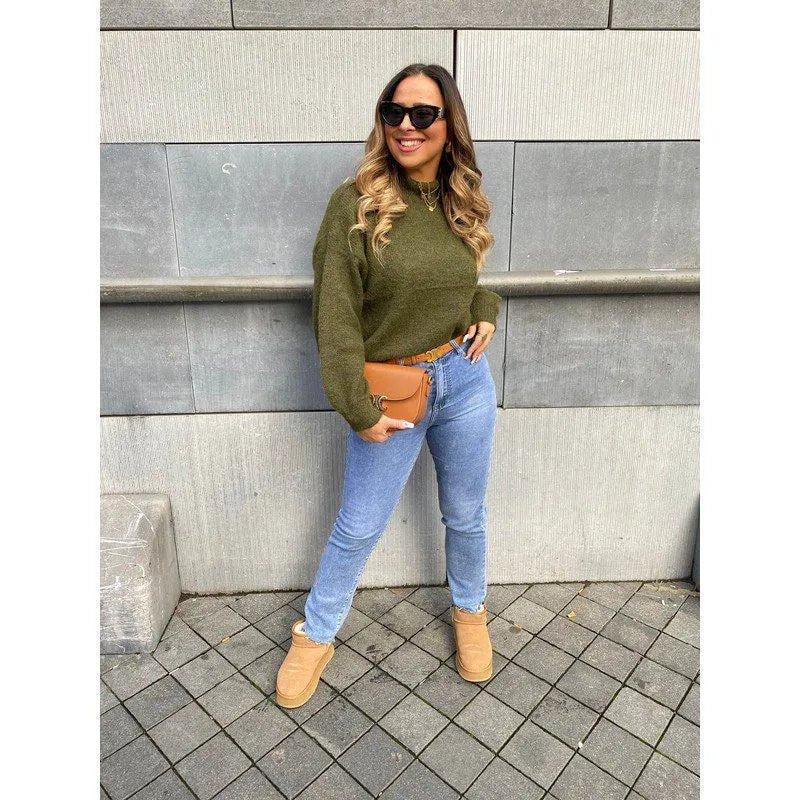 Fall Sweater Green - MyBajka