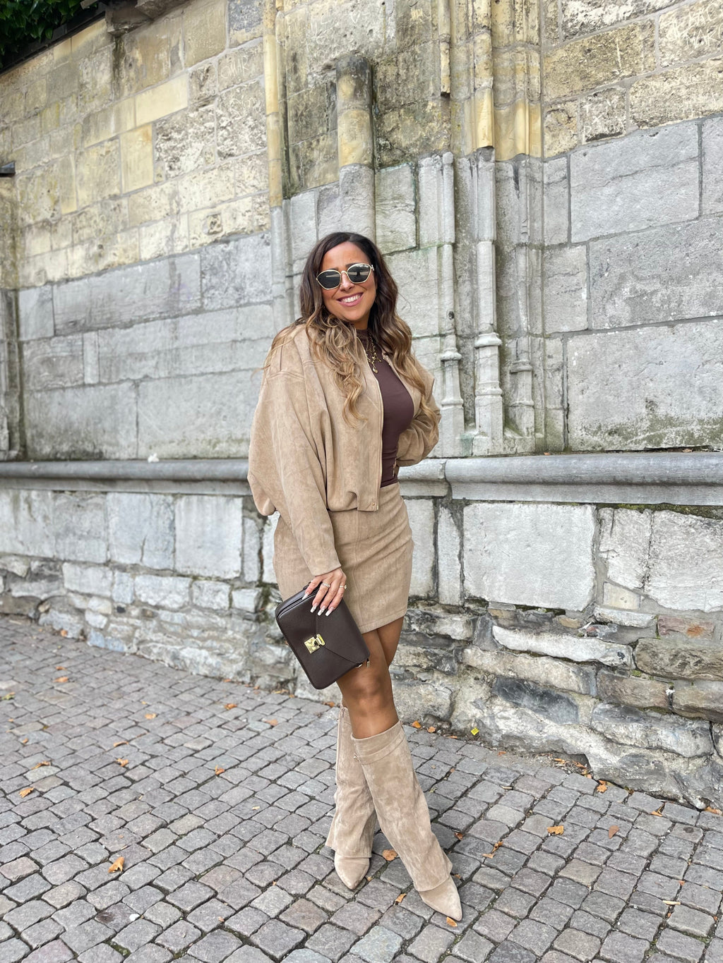 Get It Girl Skirt Beige - MyBajka