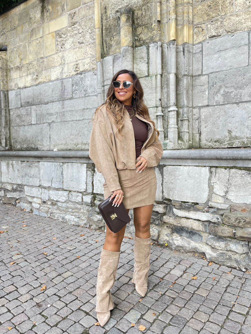 Get It Girl Skirt Beige - MyBajka