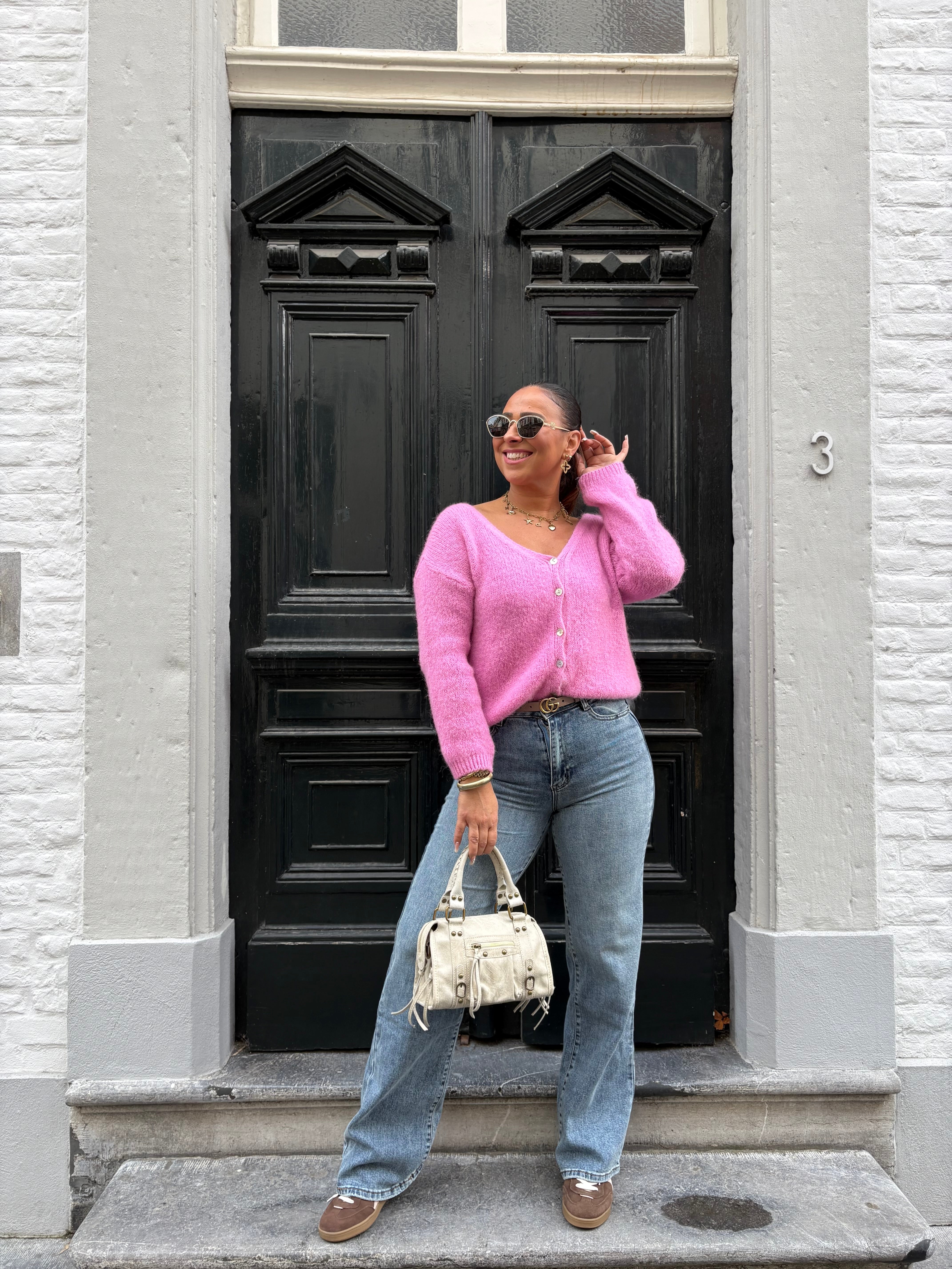 Love The Vibes Cardigan Blush - MyBajka
