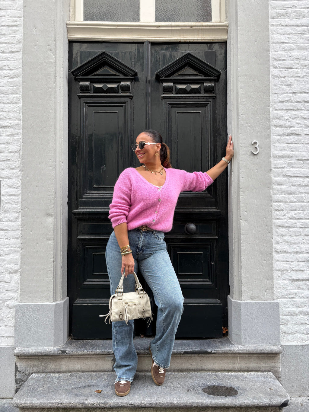 Love The Vibes Cardigan Blush - MyBajka