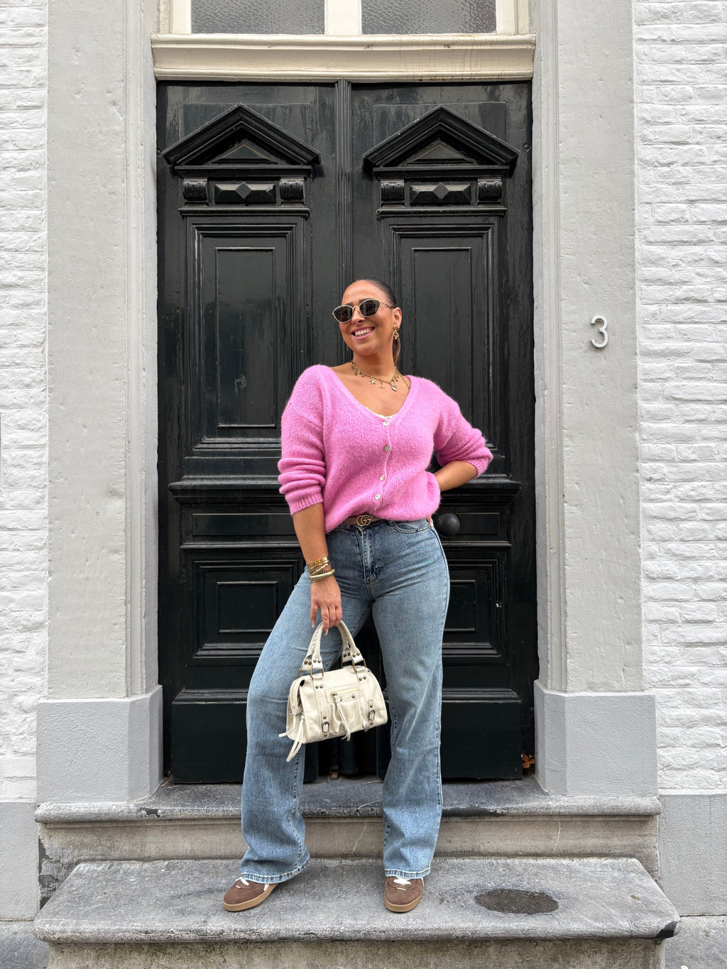 Love The Vibes Cardigan Blush - MyBajka