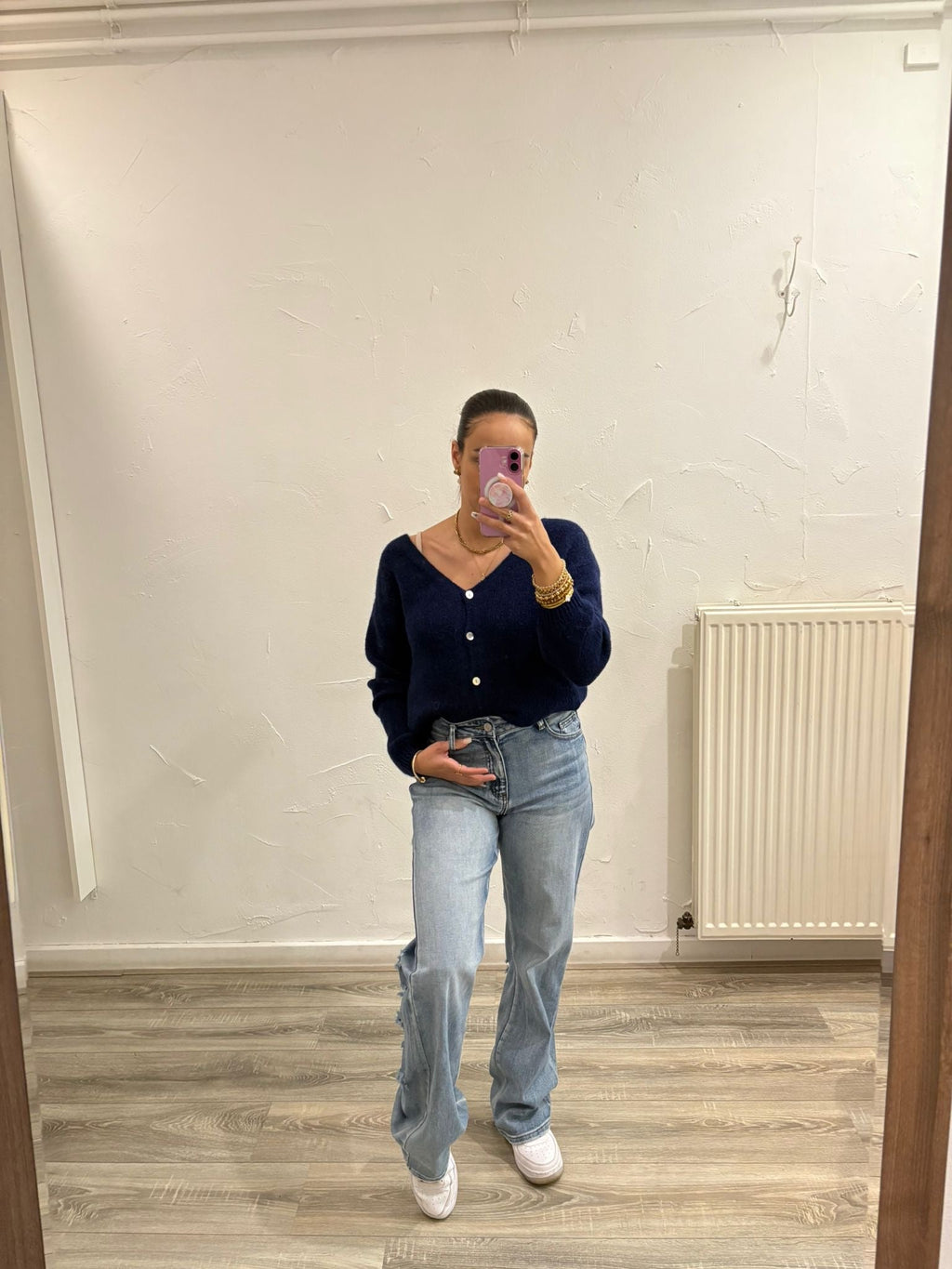 Love The Vibes Cardigan Dark Blue - MyBajka