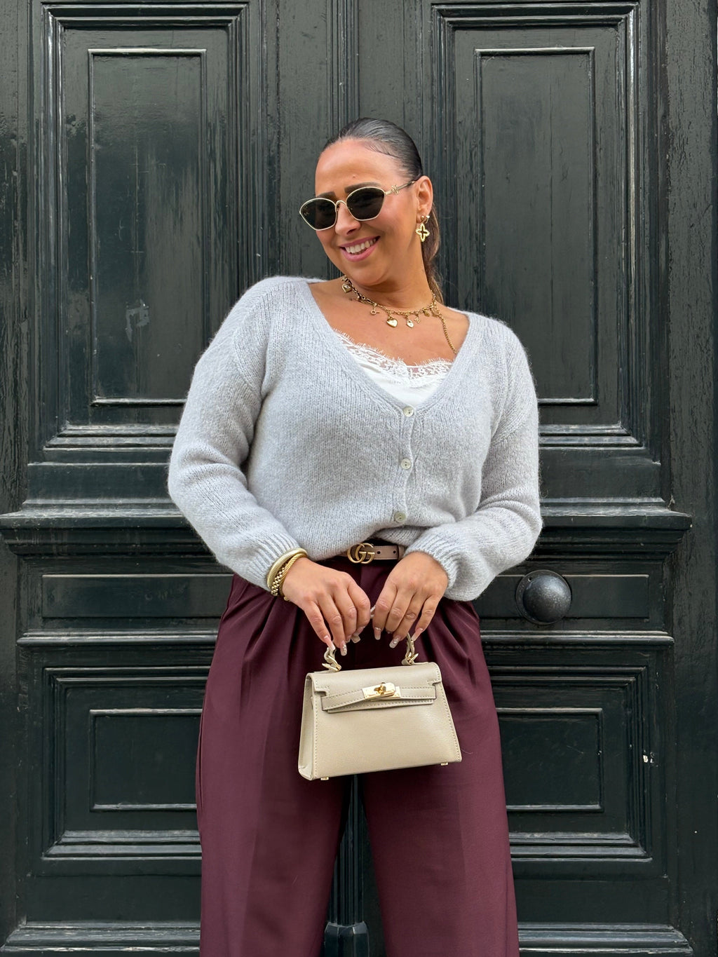 Love The Vibes Cardigan Grey - MyBajka