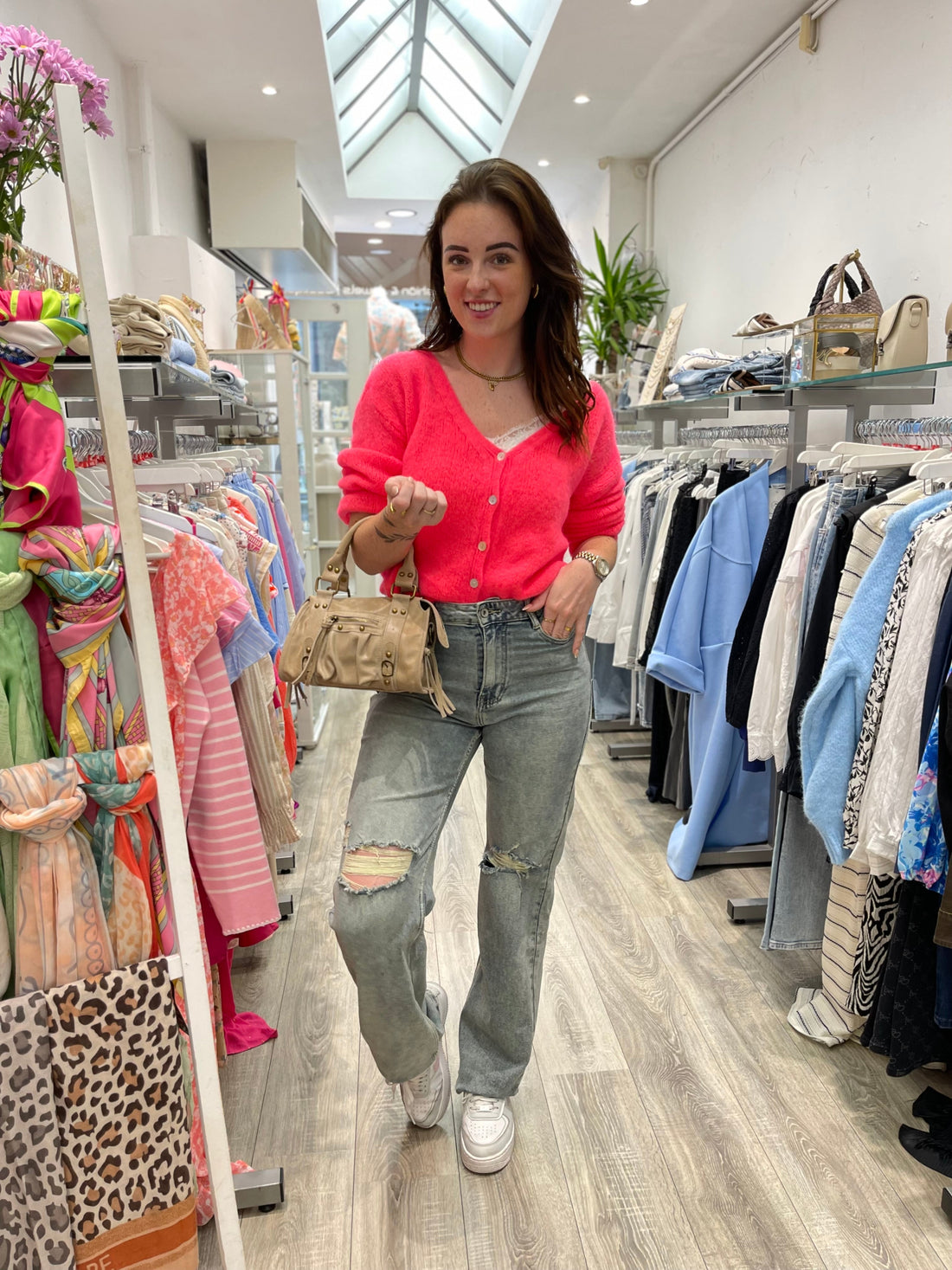 Love The Vibes Cardigan Pink - MyBajka