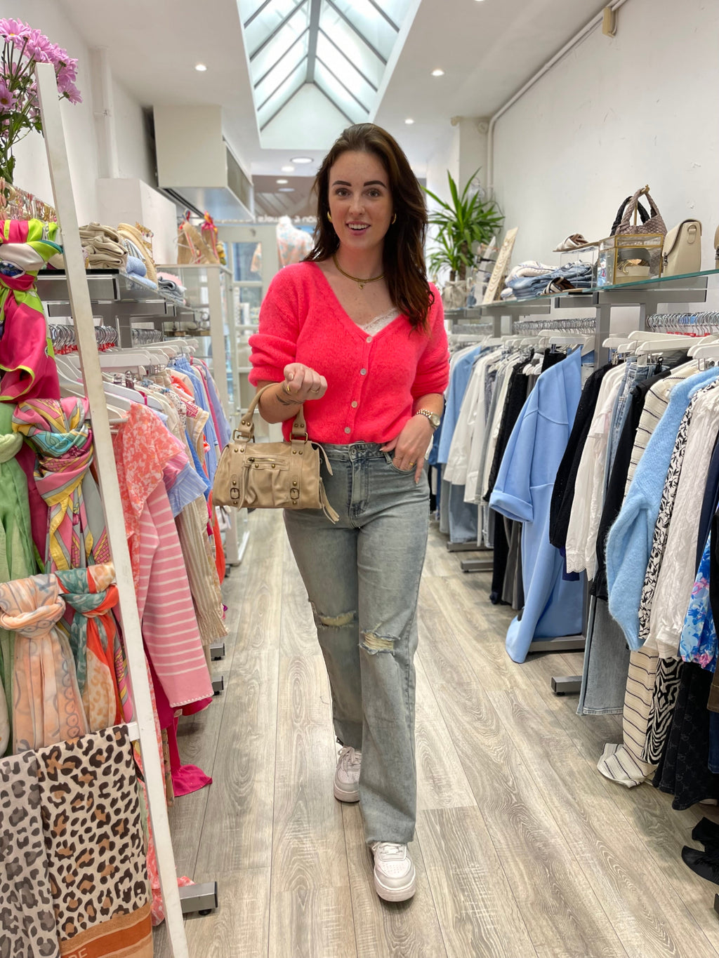 Love The Vibes Cardigan Pink - MyBajka