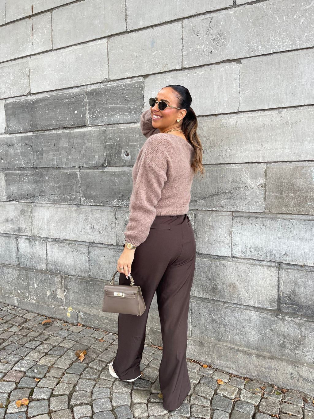 Love The Vibes Cardigan Taupe - MyBajka