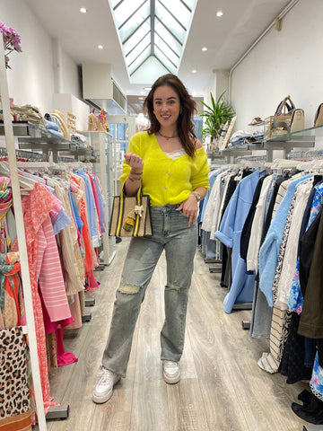 Love The Vibes Cardigan Yellow - MyBajka