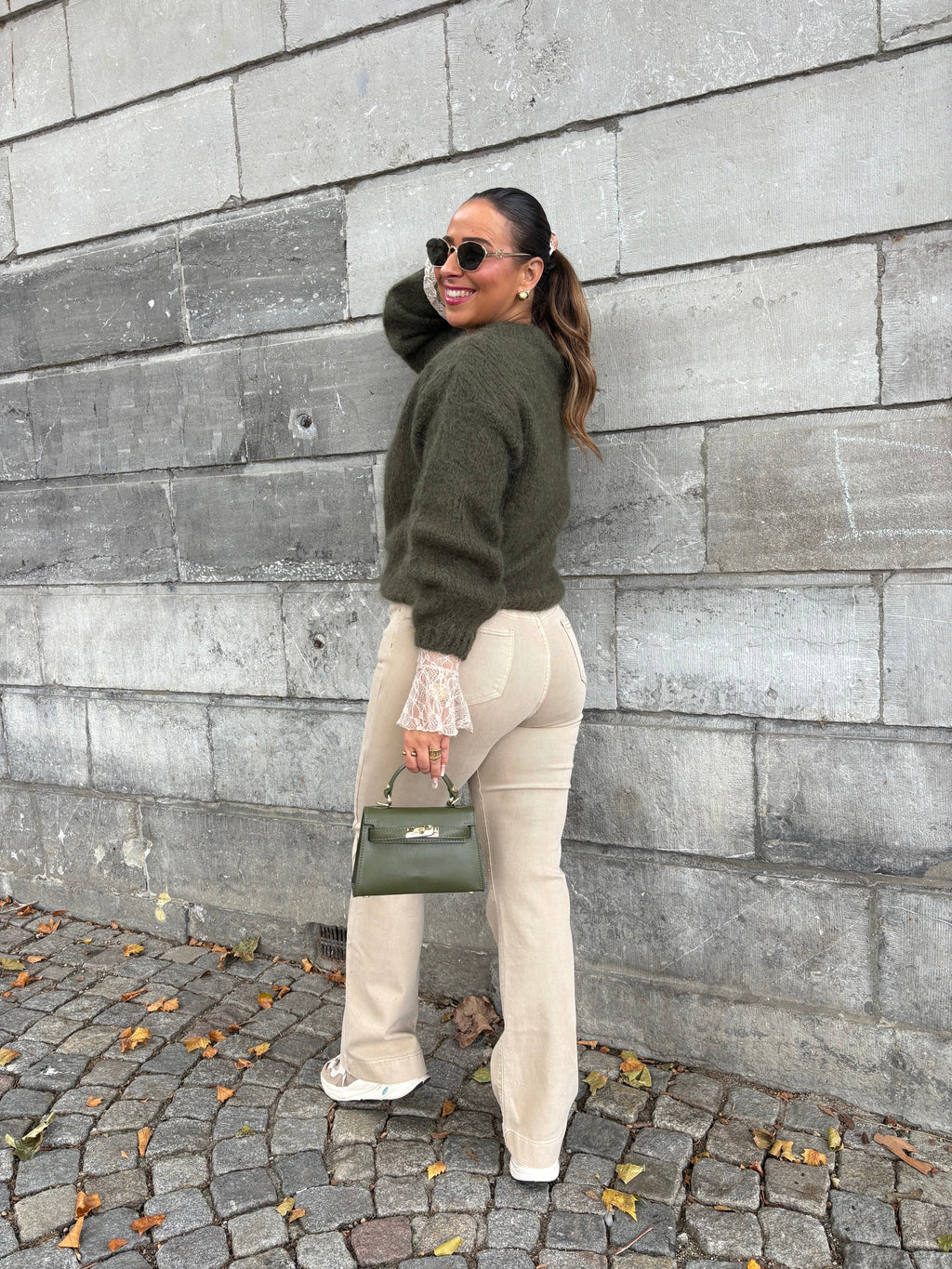 Mila Sweater Army Green - MyBajka
