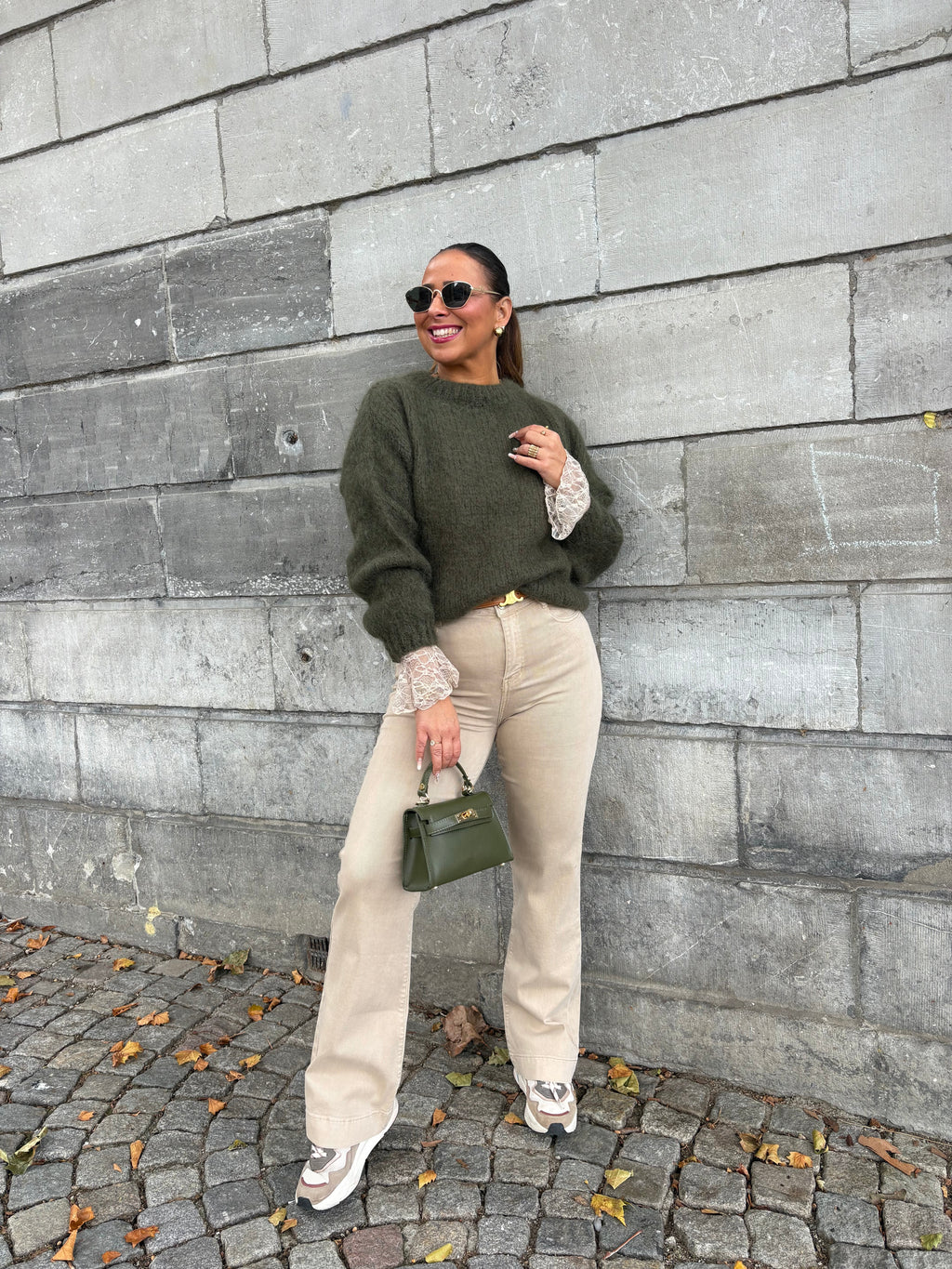 Mila Sweater Army Green - MyBajka