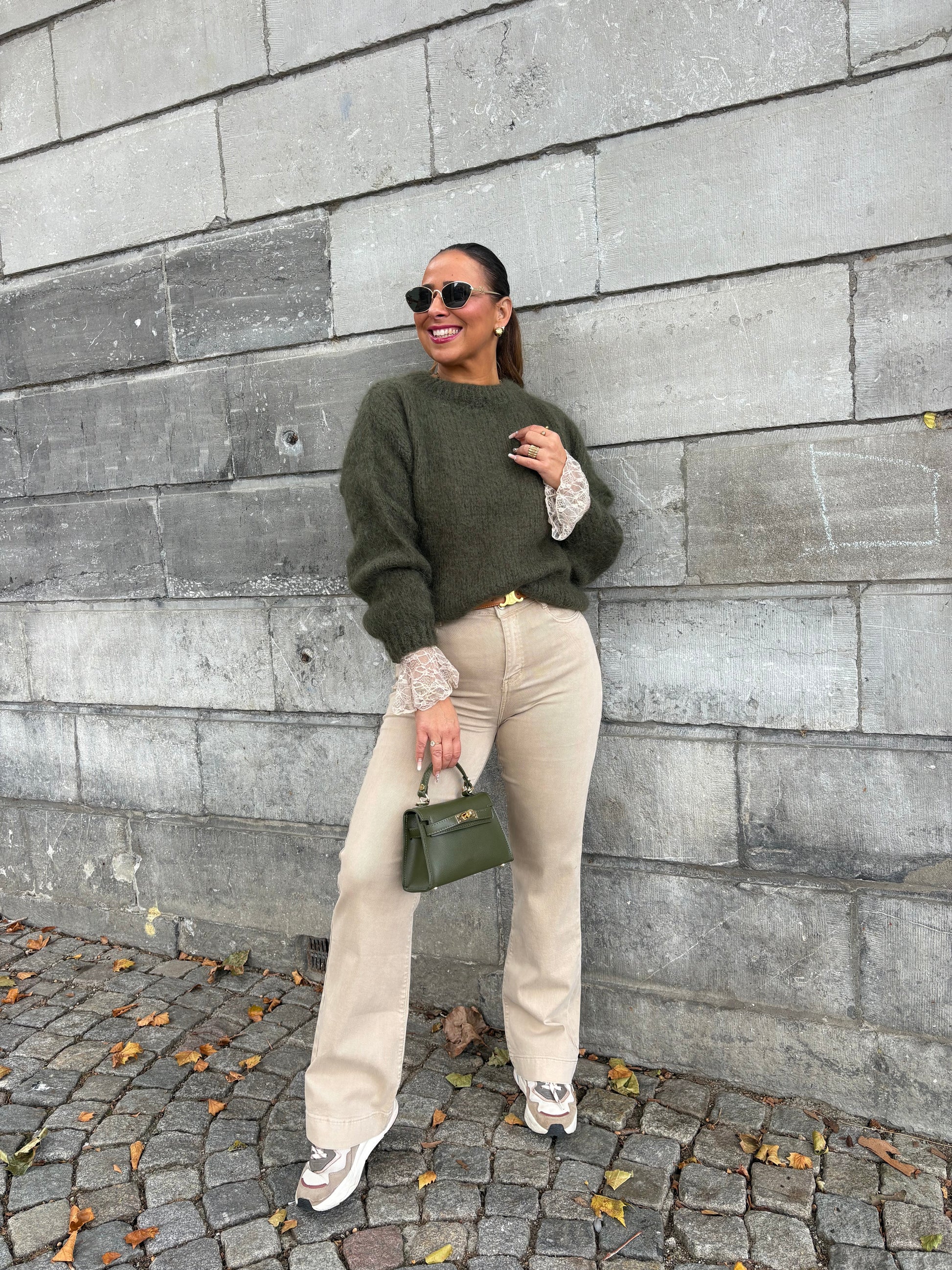 Mila Sweater Army Green - MyBajka